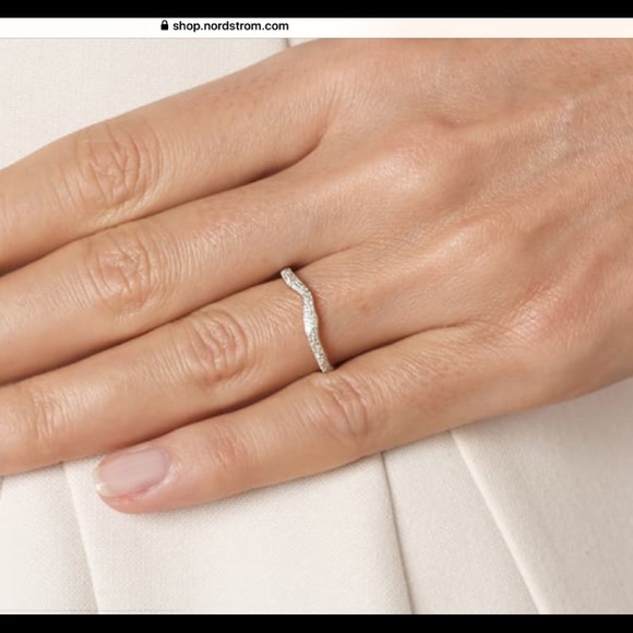 Monica Vinader RIVA diamond stacking wave ring - Picture 4 of 11